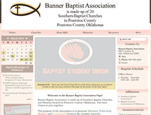 Tablet Screenshot of bannerbaptistada.org